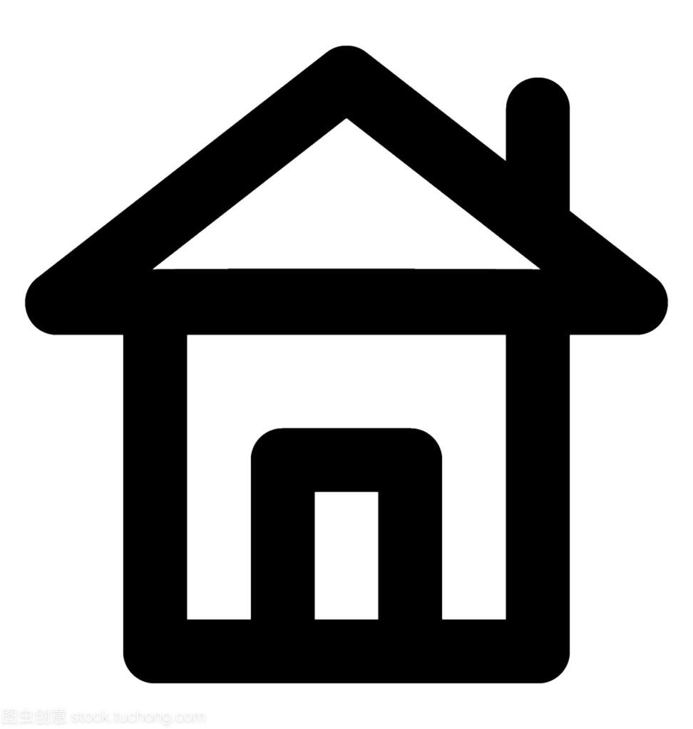 小屋向量行图标