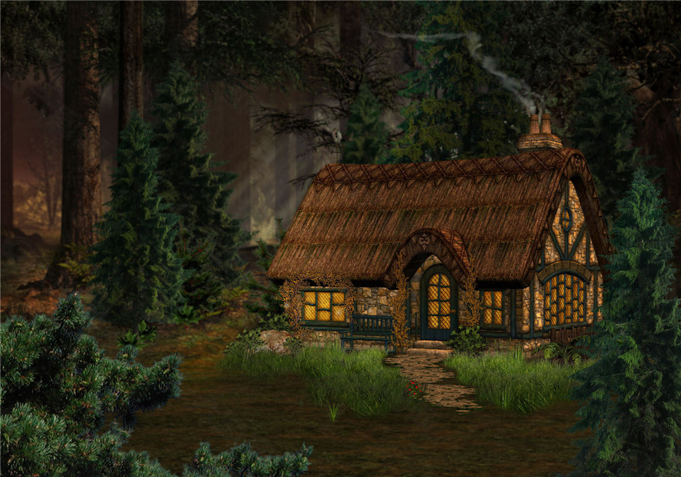 童话城堡H5背景图