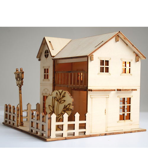 木龙门客栈小屋模型 diy小屋 木工艺品 摆件
