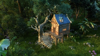 森林深处的小木屋 现代人的世外桃源