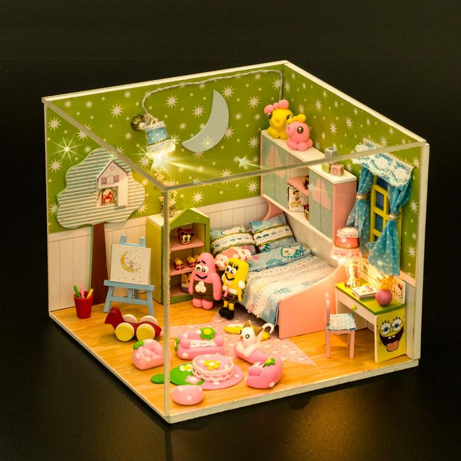DIY小屋 海绵宝宝童之心，拼装梦幻海底世界